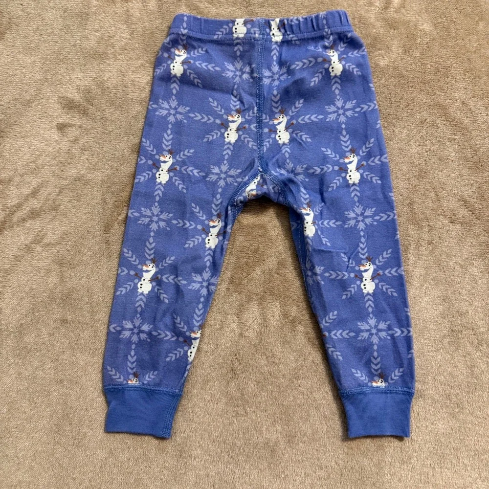 Hanna Andersson Disney Frozen Olaf Organic Cotton Pajamas Set Blue 2T 85cm